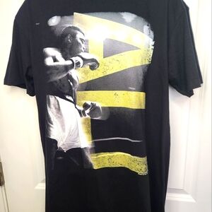Black Boxing Graphic T-Shirt with Muhammad Ali